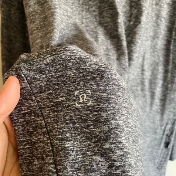 Lululemon Surge Warm 1/2 Zip In Heathered Black - Picture 9 of 11